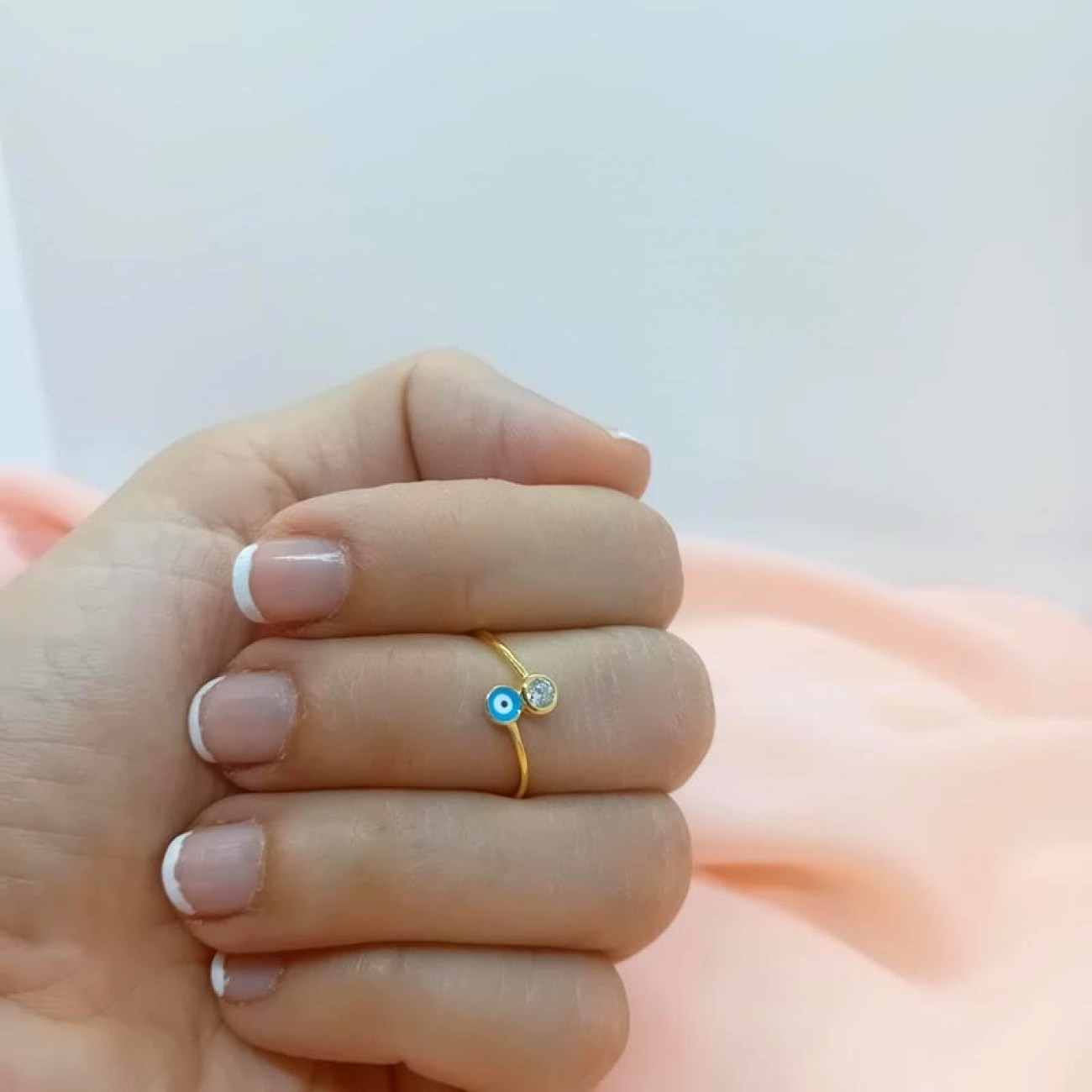 Δαχτυλίδι ματόχαντρο επιχρυσωμένο ασήμι