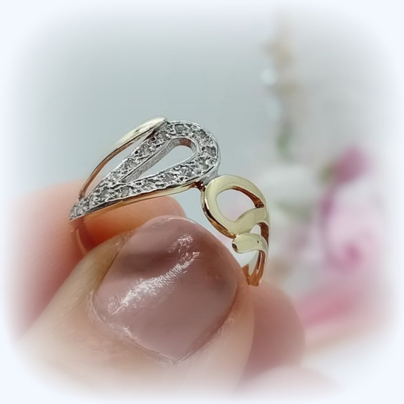 Χρυσό δαχτυλίδι Κ14 "χρυσή ένωση"