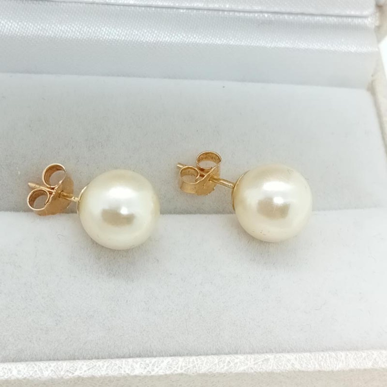 Σκουλαρίκια νύφης χρυσά με ΜΕΓΑΛΟ ΜΑΡΓΑΡΙΤΑΡΙ off white K14