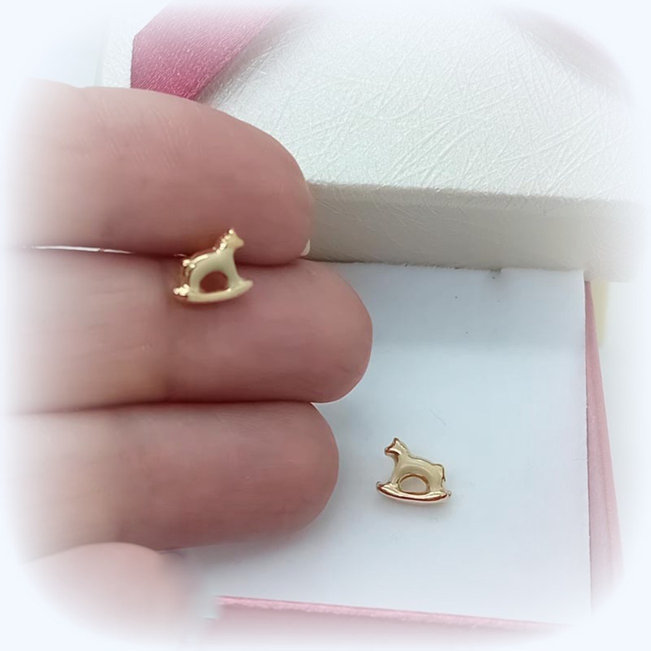 Χρυσά σκουλαρίκια ΚΟΥΝΙΣΤΟ ΑΛΟΓΑΚΙ Κ14