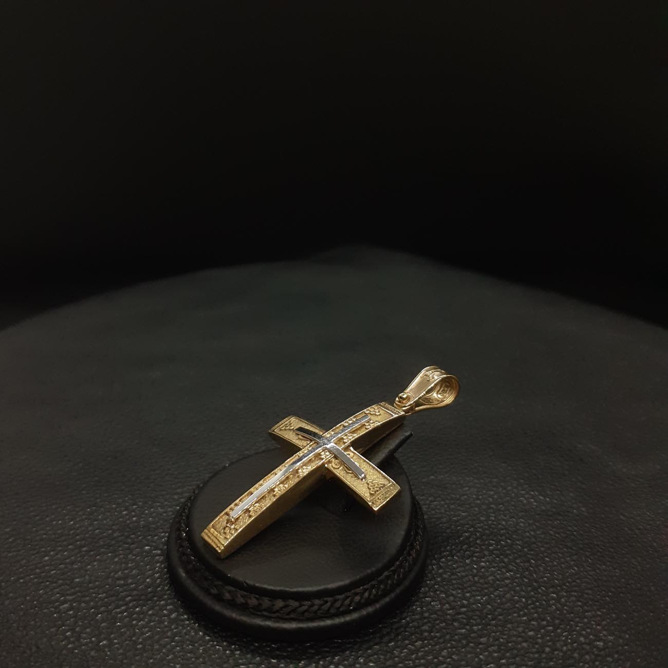 Σταυρός χρυσός-λευκόχρυσος 