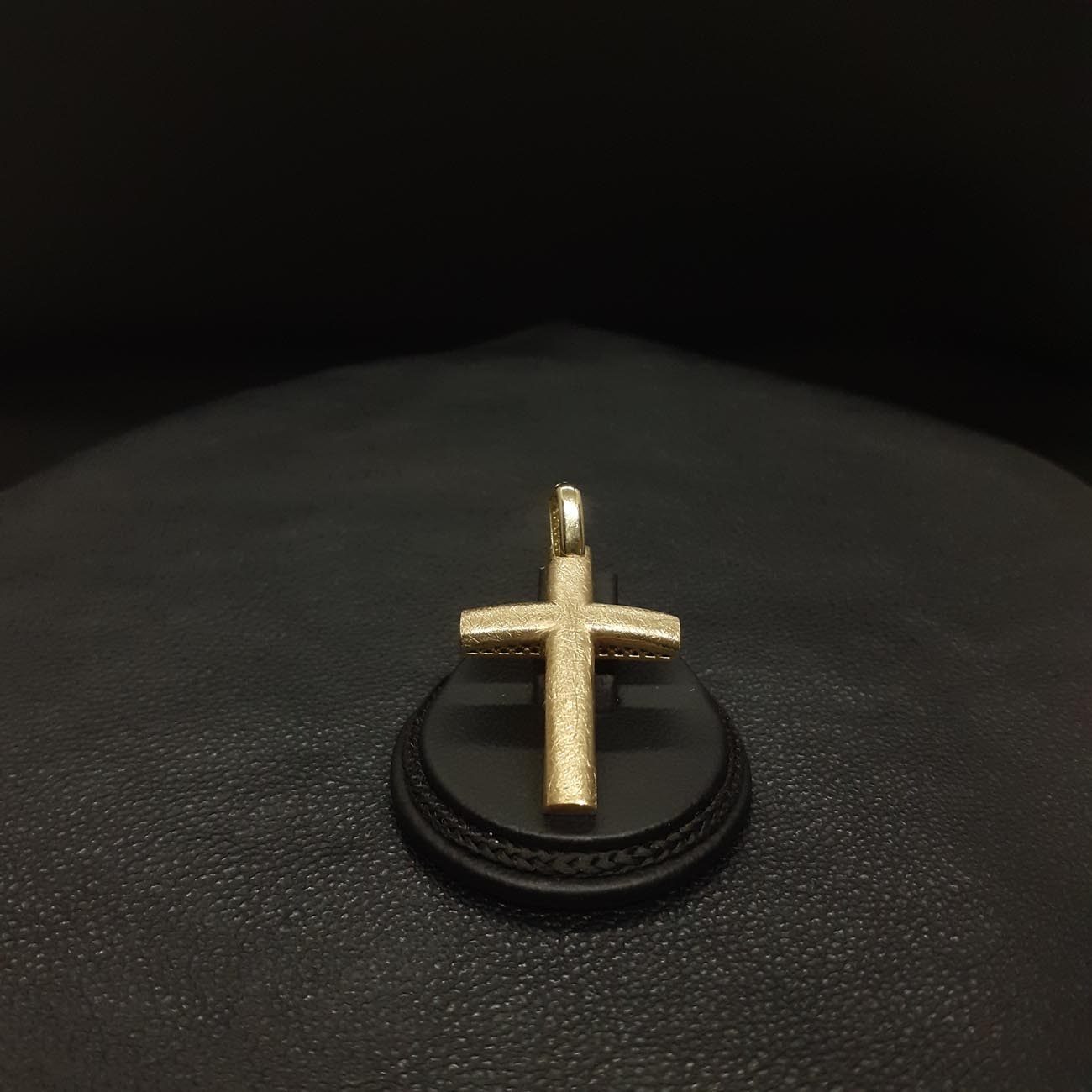 Σταυρός χρυσός ντούμπλ φας