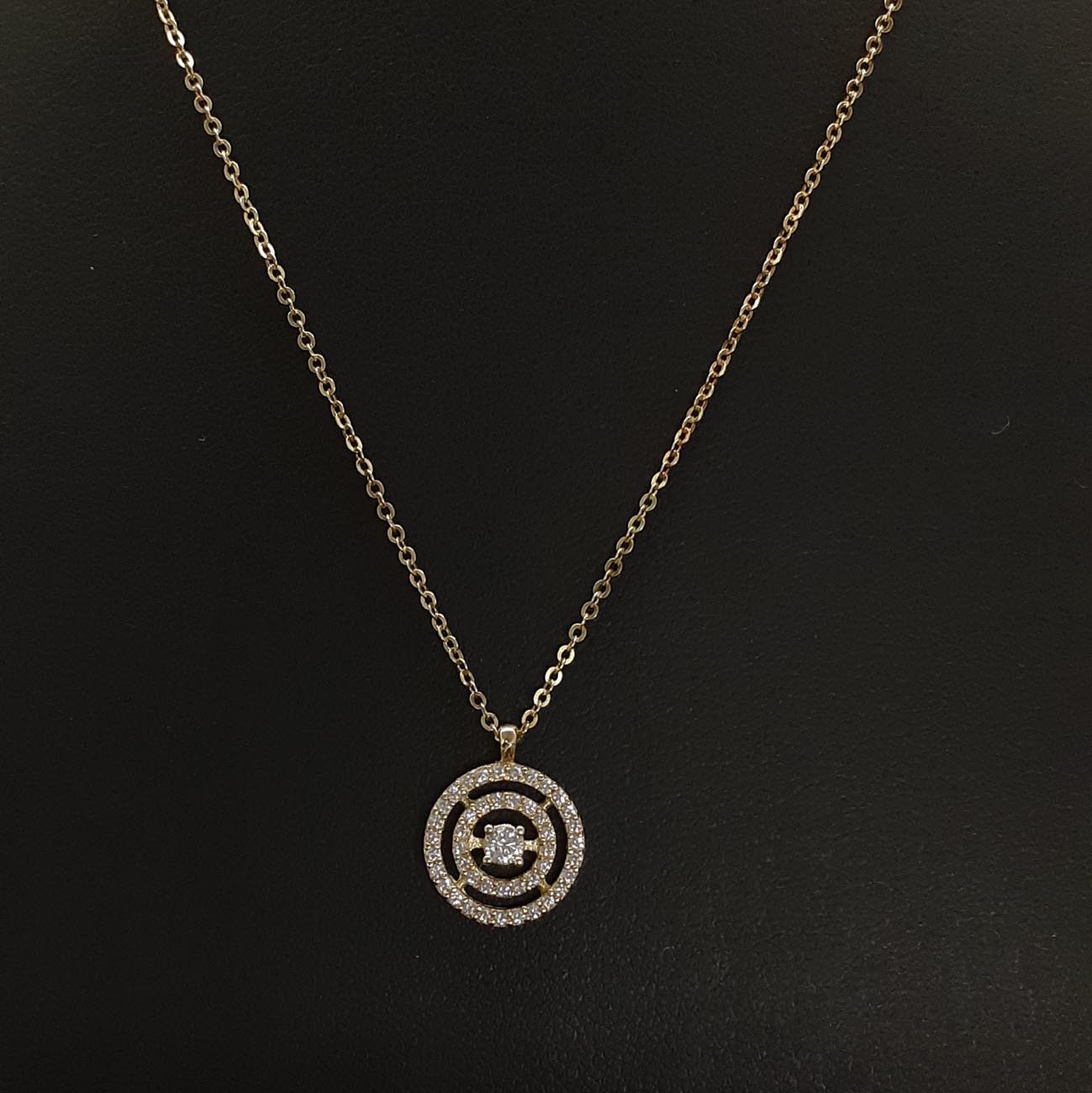 Χρυσό κολιέ K9 ζιργκόν