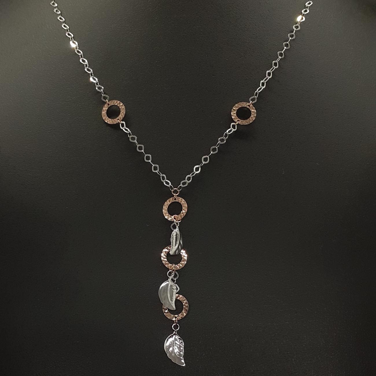 κολιέ λευκόχρυσο