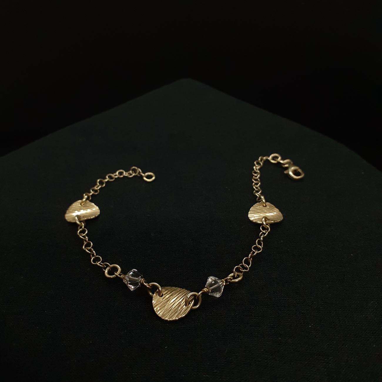 Επιχρυσωμένο ασημένιο βραχιόλι "μποέμ"