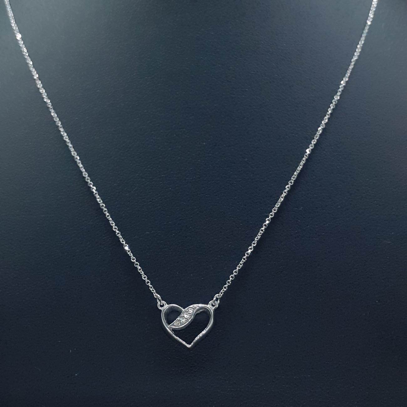 κολιέ λευκόχρυσο K9