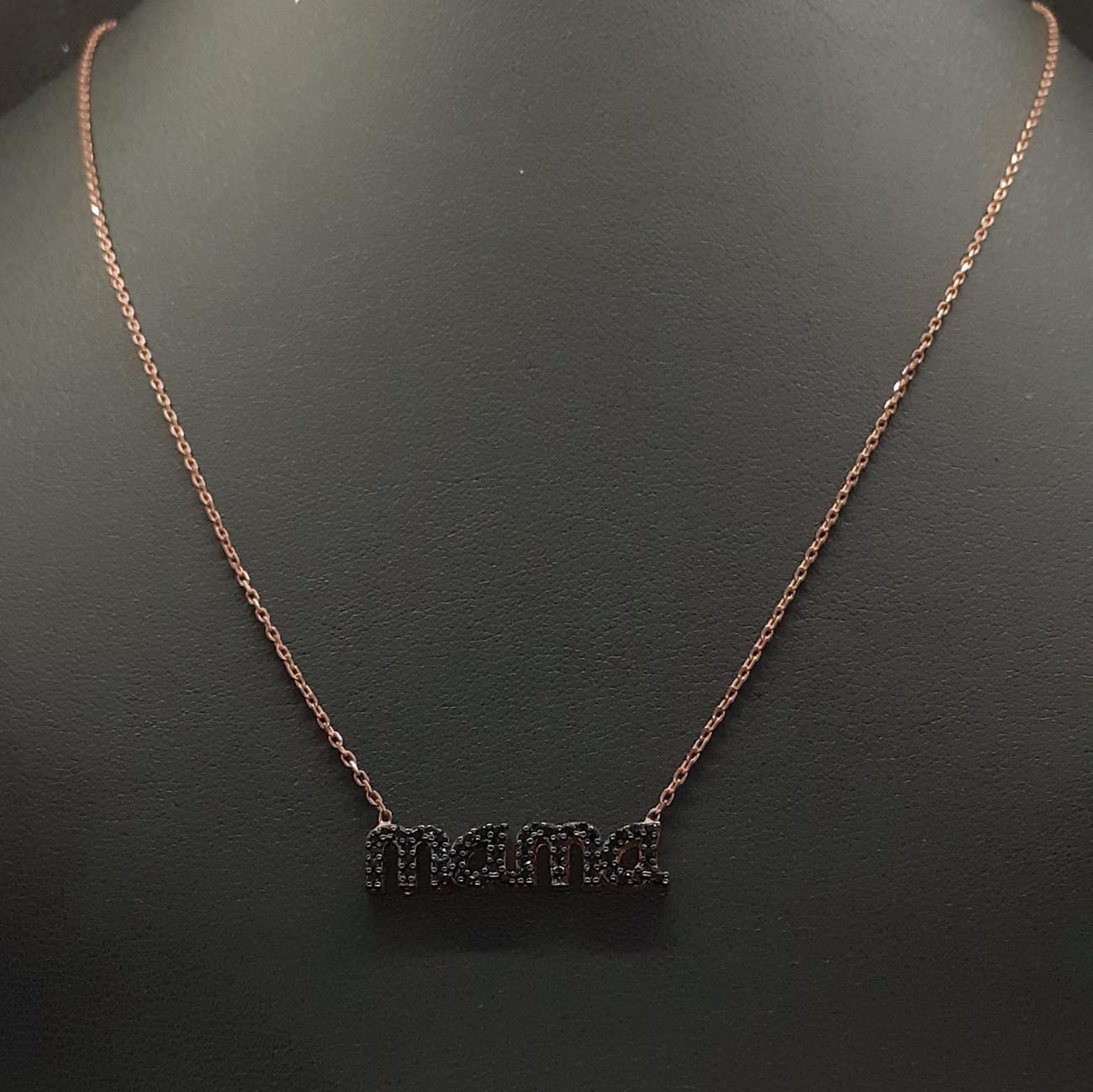 Ασημένιο επιχρυσωμένο κολιέ σε rosegold 