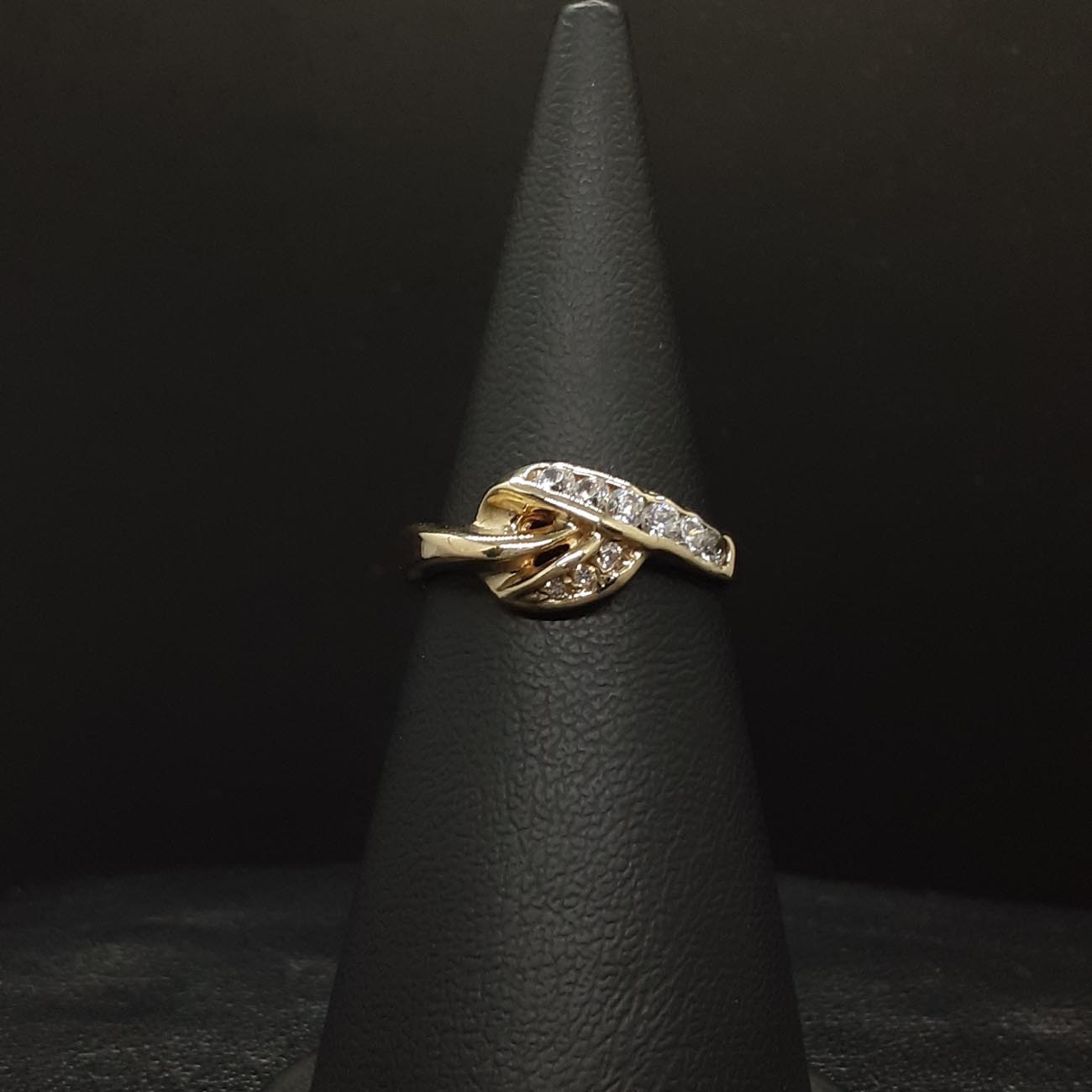 Χρυσό δαχτυλίδι ζιργκόν K14 ROMANTIC