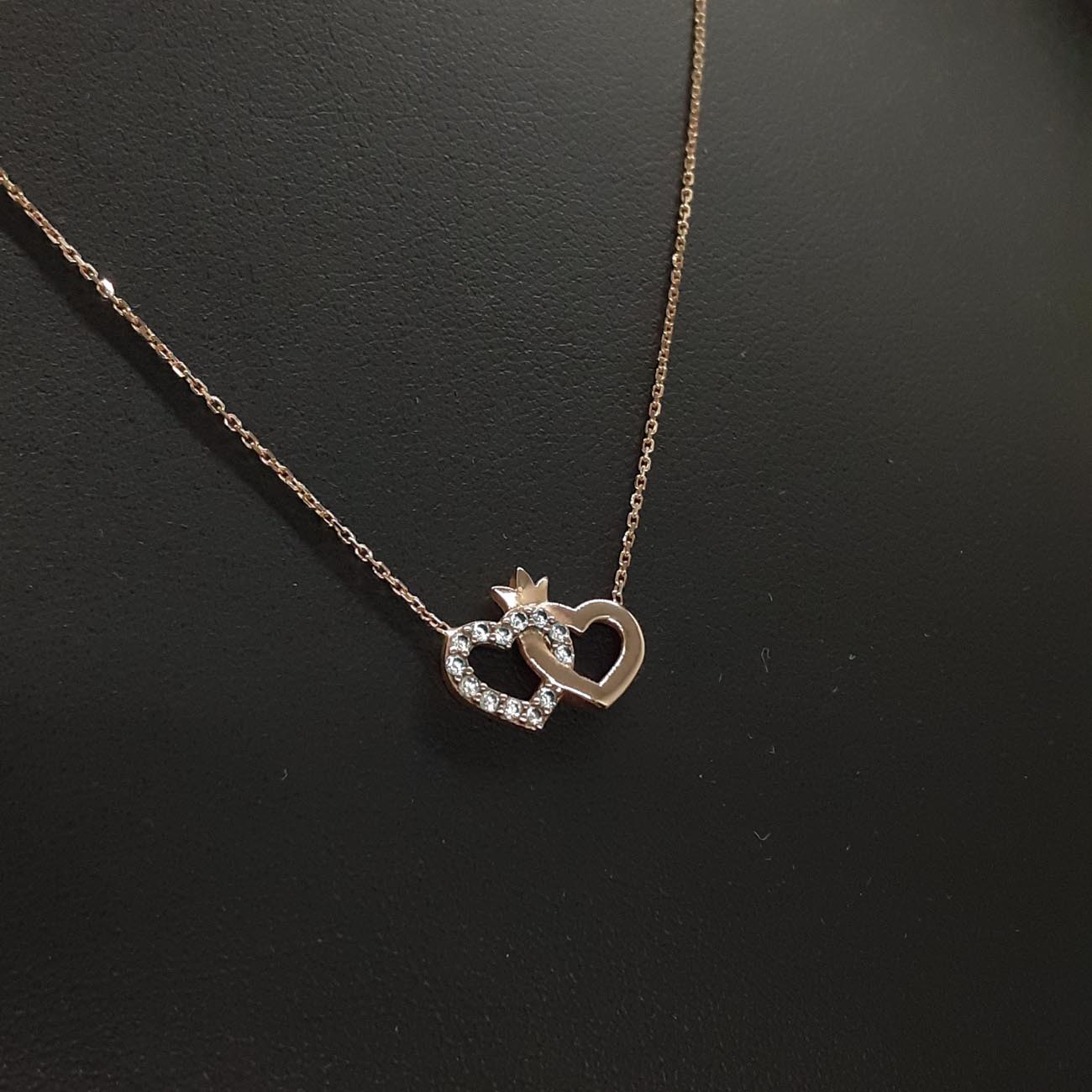 Κολιέ ροζ χρυσός Κ14