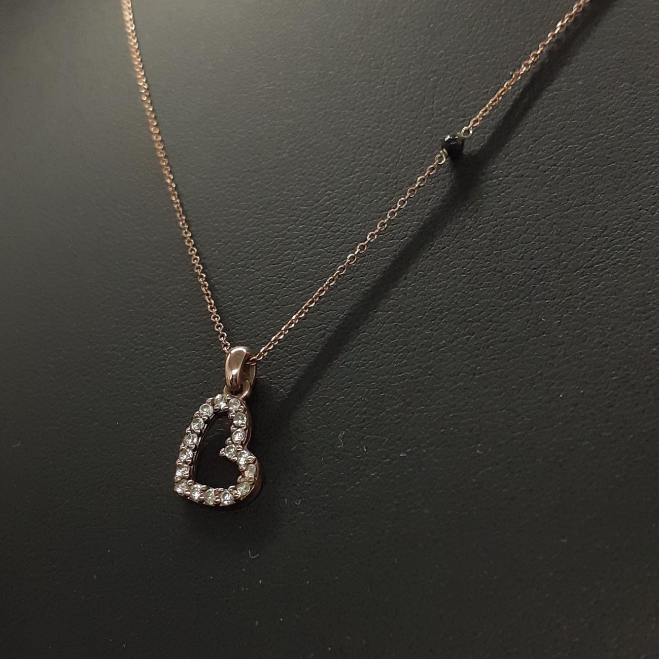 Κολιέ ροζ χρυσός Κ9