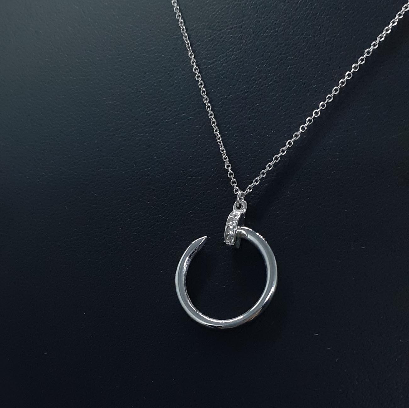 Κολιέ λευκόχρυσο Κ9