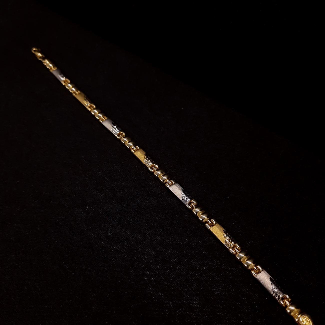 Χρυσό και λευκόχρυσο βραχιόλι K14 