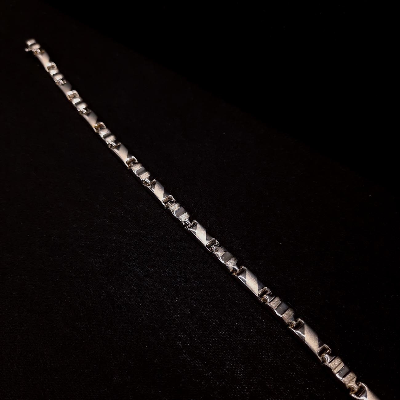 Λευκόχρυσο βραχιόλι Κ14 