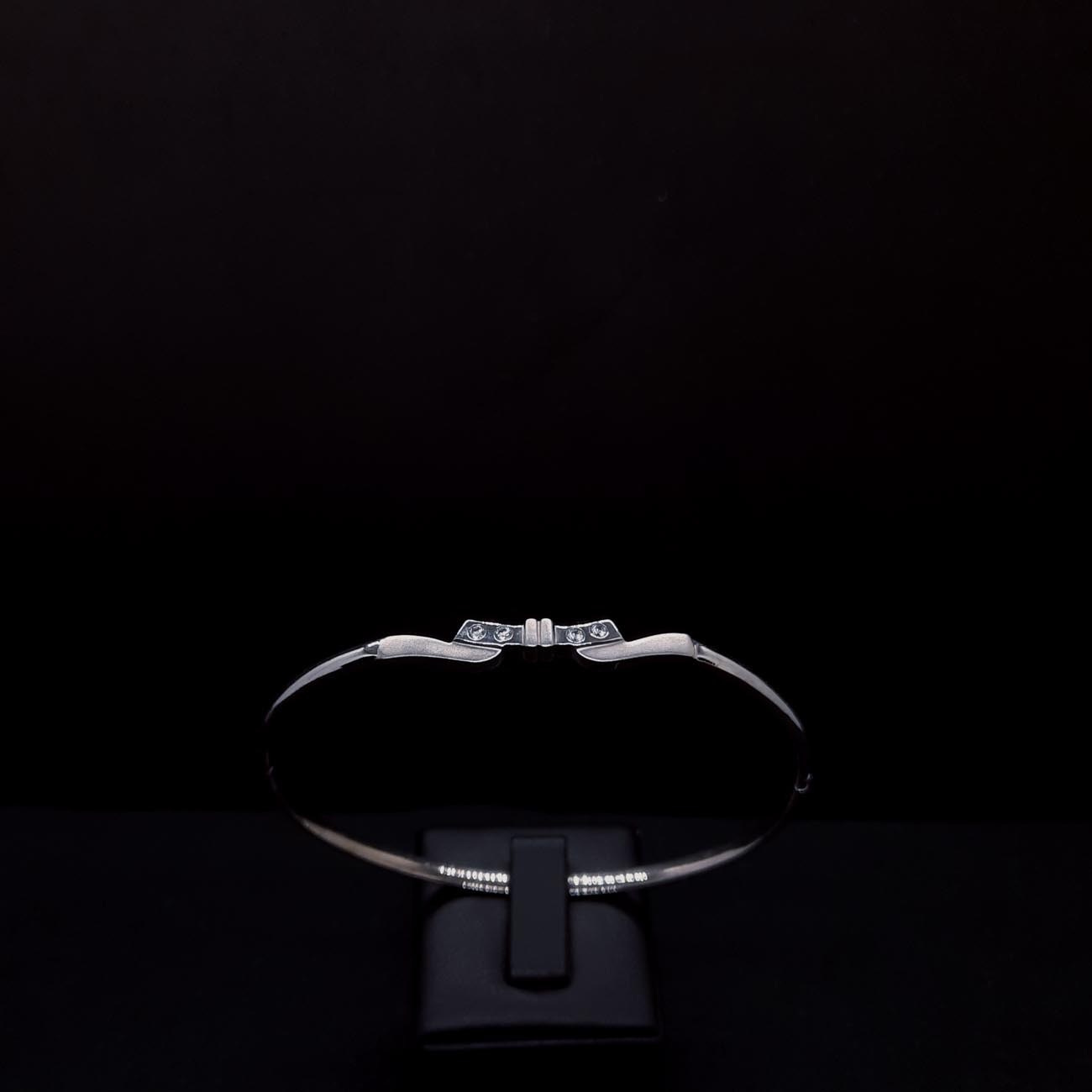 Λευκόχρυσο βραχιόλι Κ14 