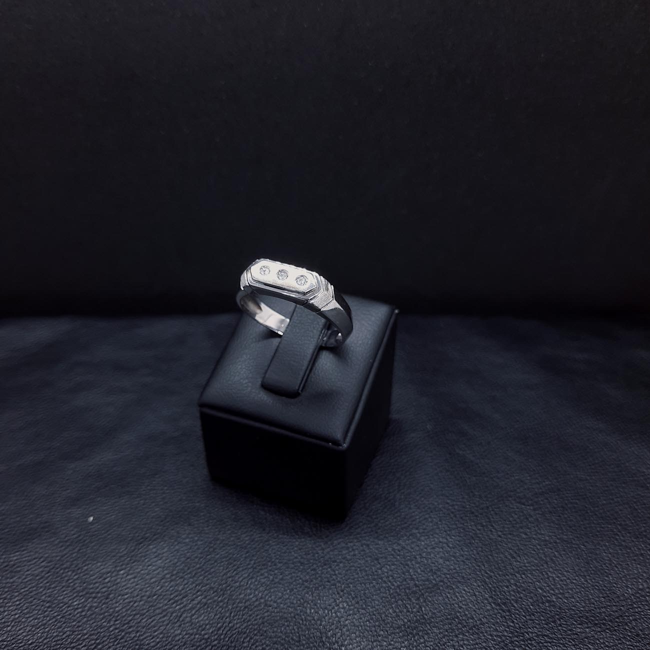 Δαχτυλίδι λευκόχρυσο Κ14