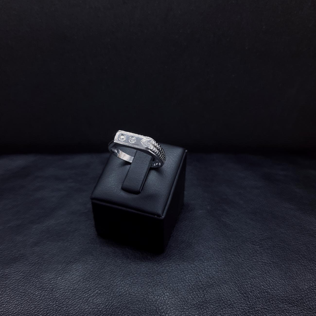 Λευκόχρυσο δαχτυλίδι Κ14 