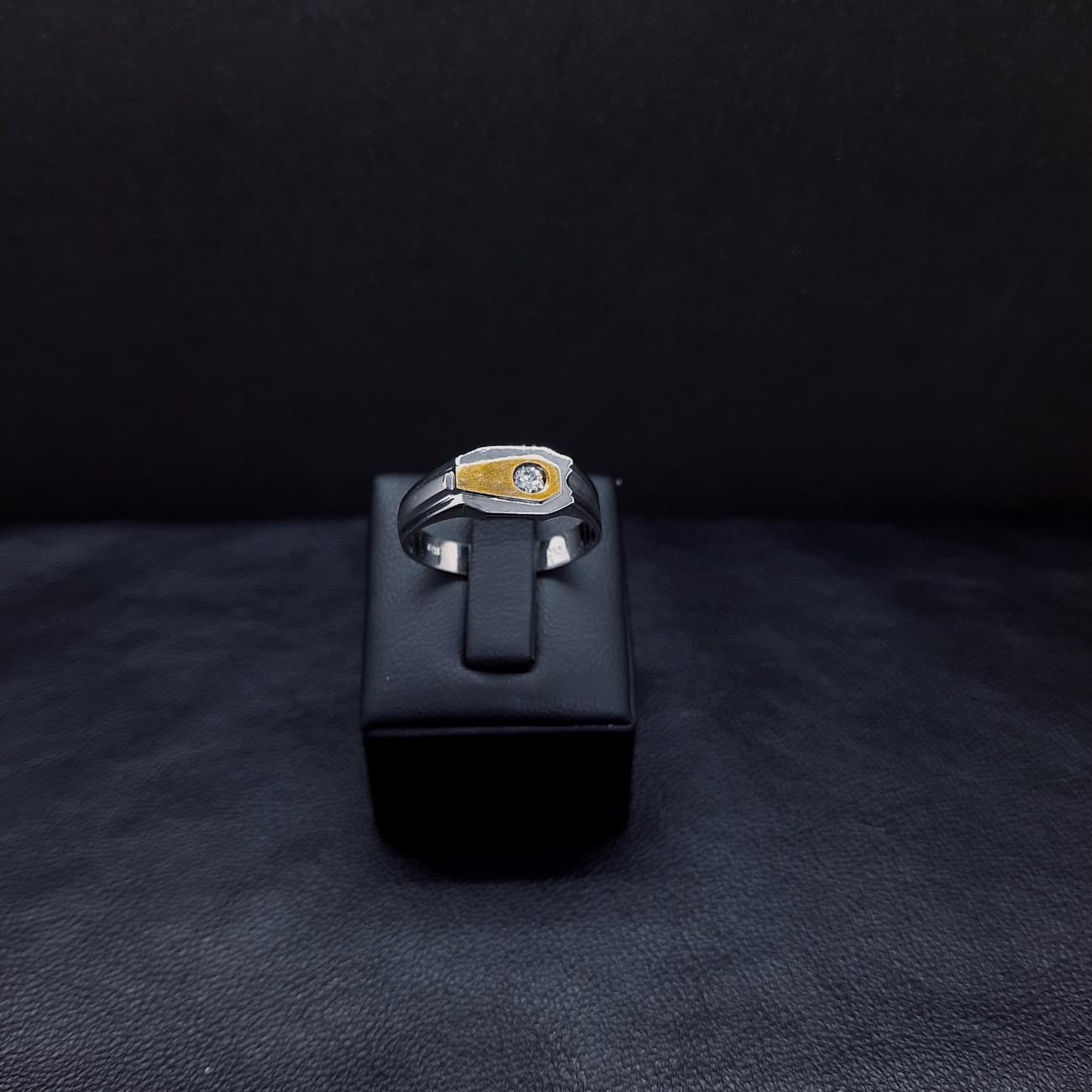 Λευκόχρυσο δαχτυλίδι Κ14