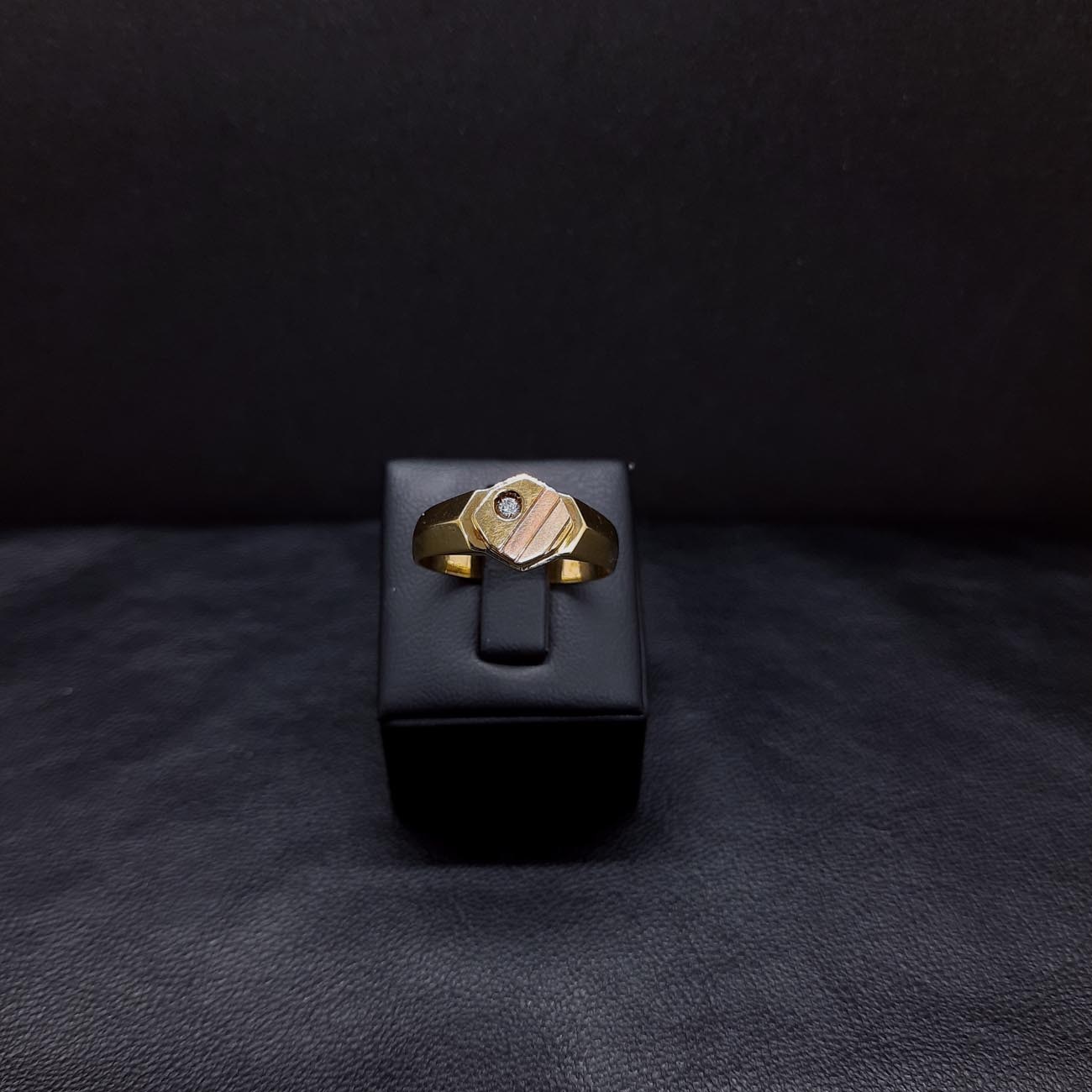 Χρυσό δαχτυλίδι αντρικό Κ14 