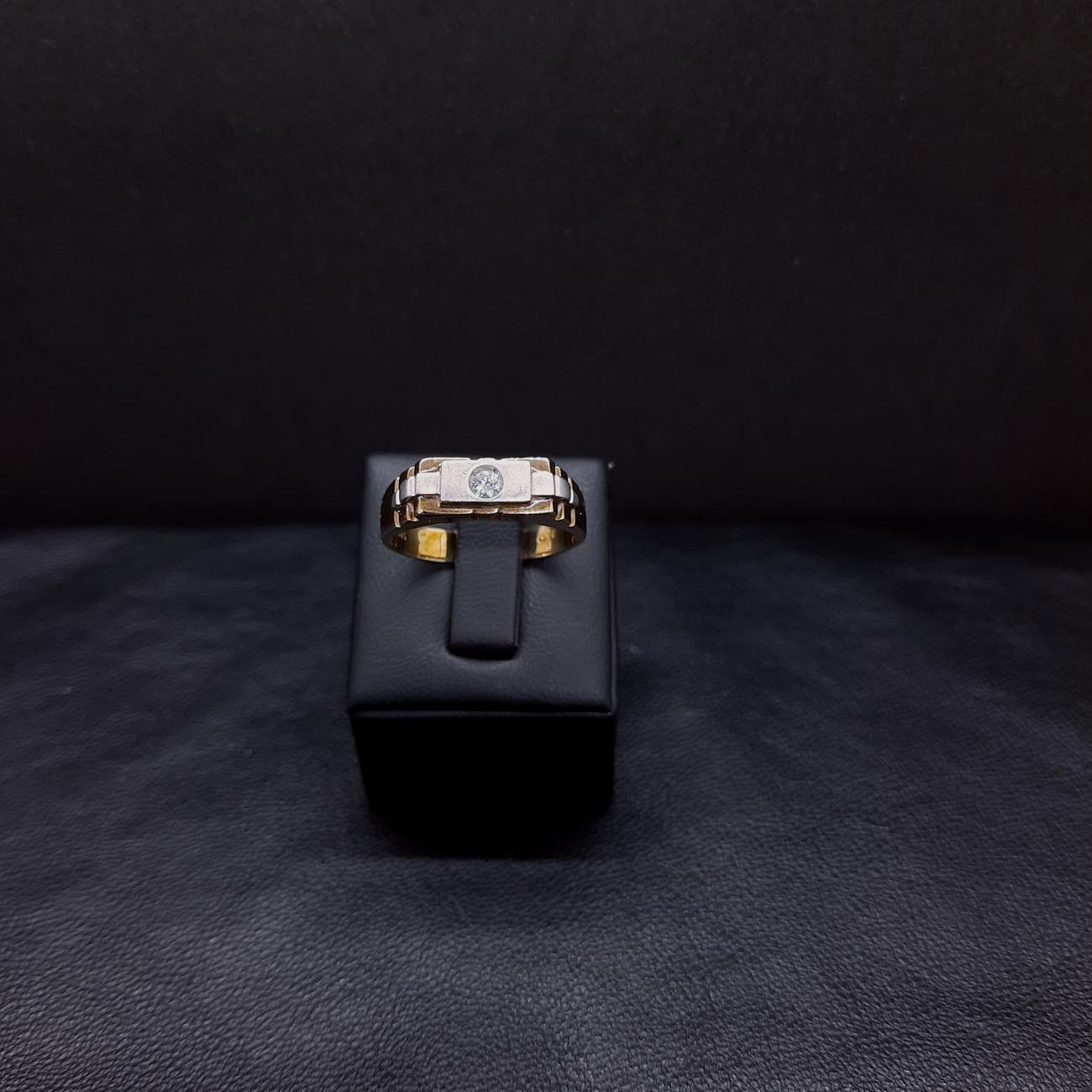 Χρυσό δαχτυλίδι αντρικό Κ14 