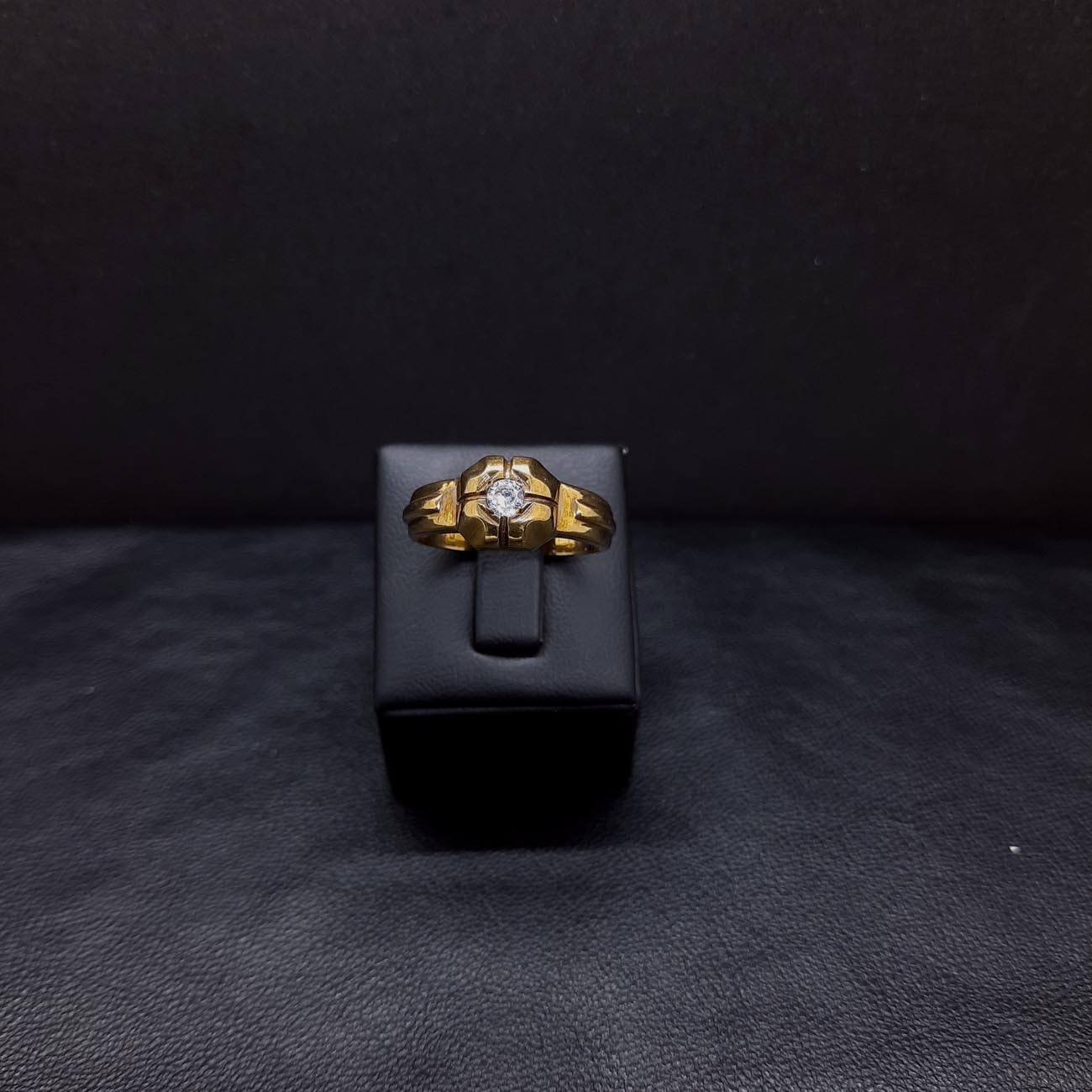 Χρυσό δαχτυλίδι αντρικό Κ14 