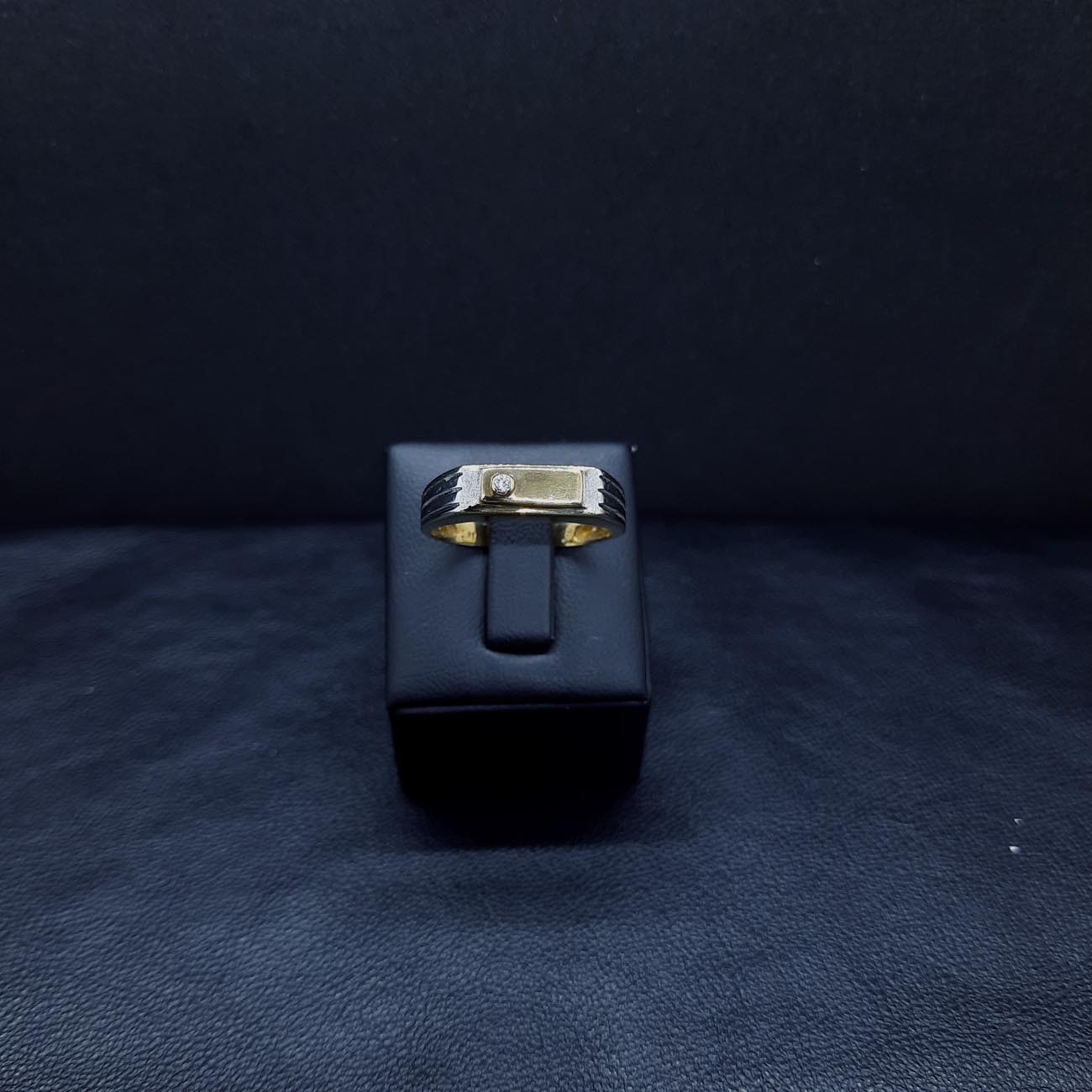 Χρυσό δαχτυλίδι αντρικό Κ14 