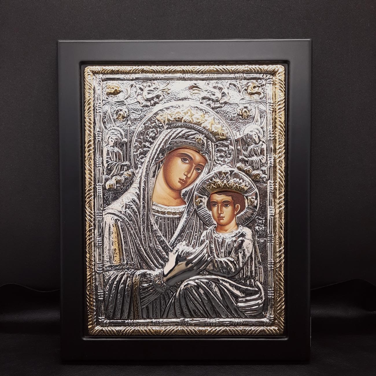 Εικόνα ασήμι-επίχρυση ΠΑΝΑΓΙΑΣ ΑΝΑΓΕΝΝΗΣΗΣ 