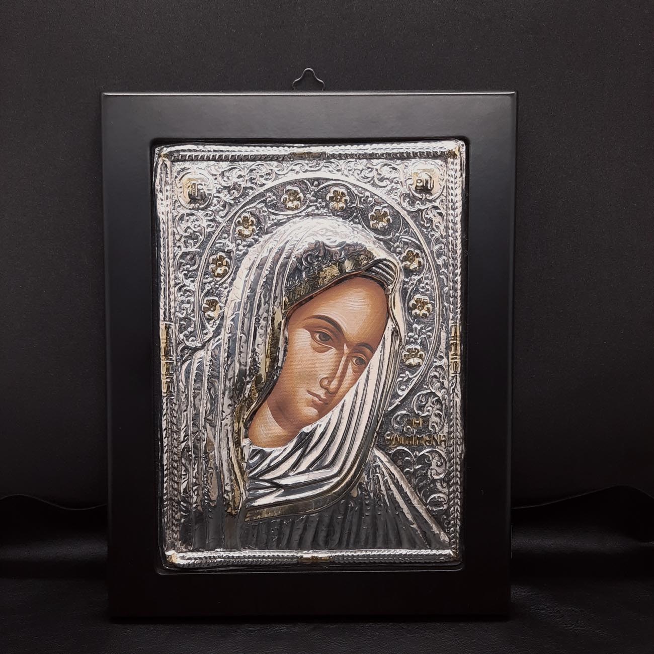 Ασημένια εικόνα επίχρυση