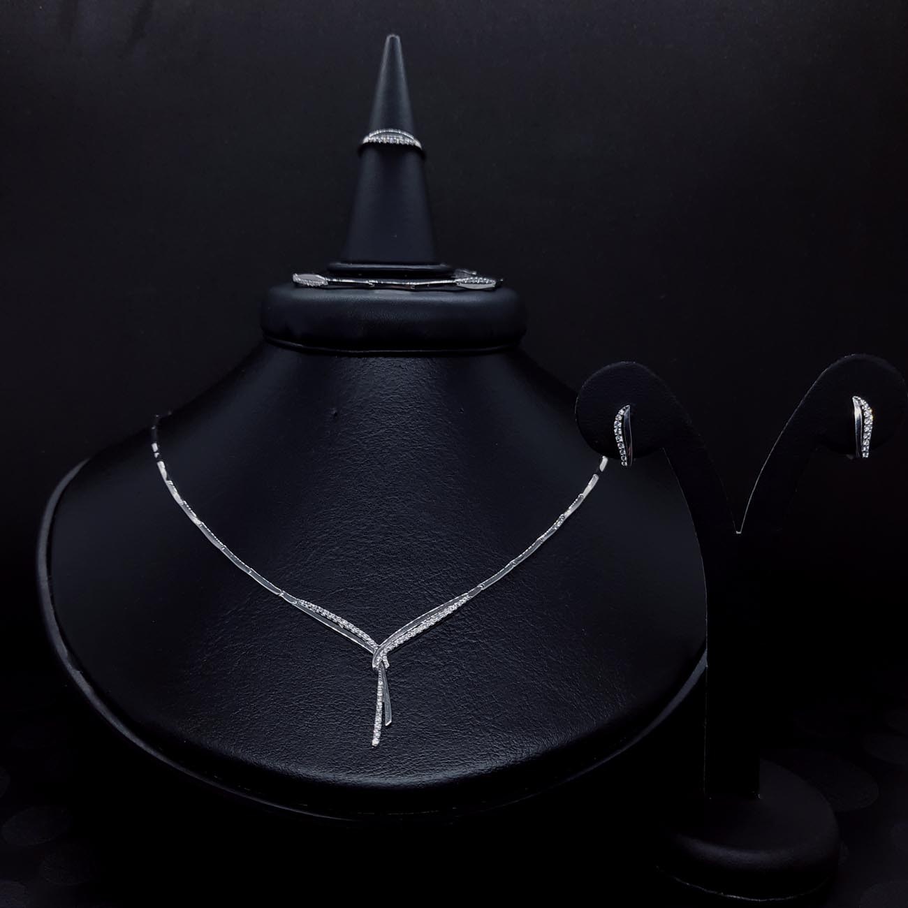 Σετ νύφης λευκόχρυσο ζιργκόν 