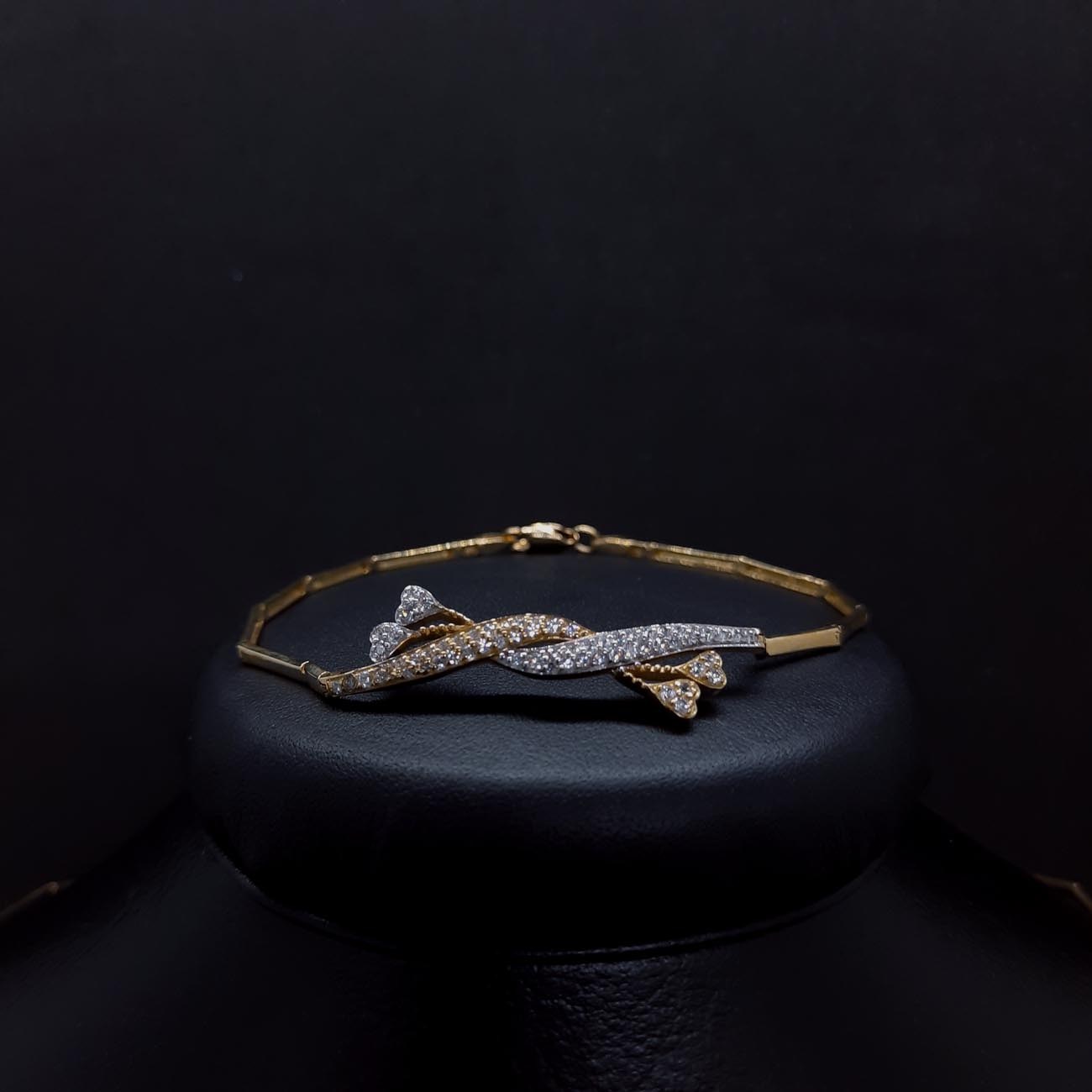 Σετ νύφης χρυσό-λευκόχρυσο ζιργκόν καρδιές