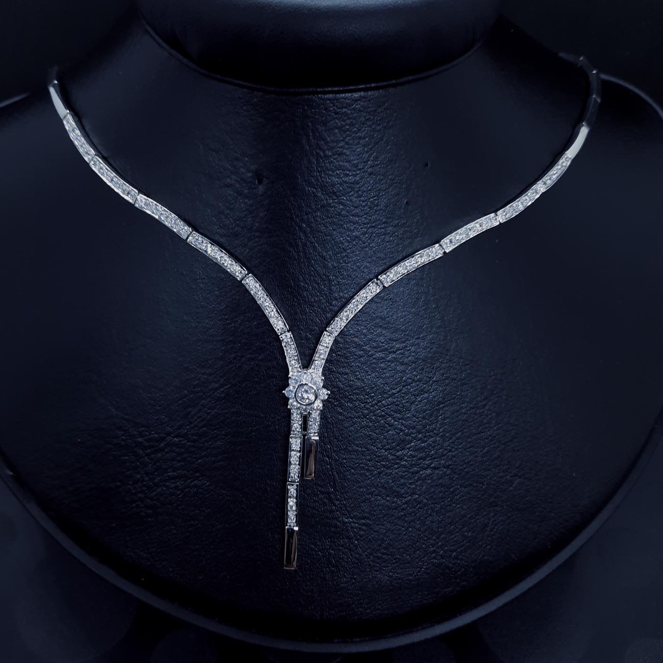 Σετ νύφης λευκόχρυσο "άνθος του χιονιού"