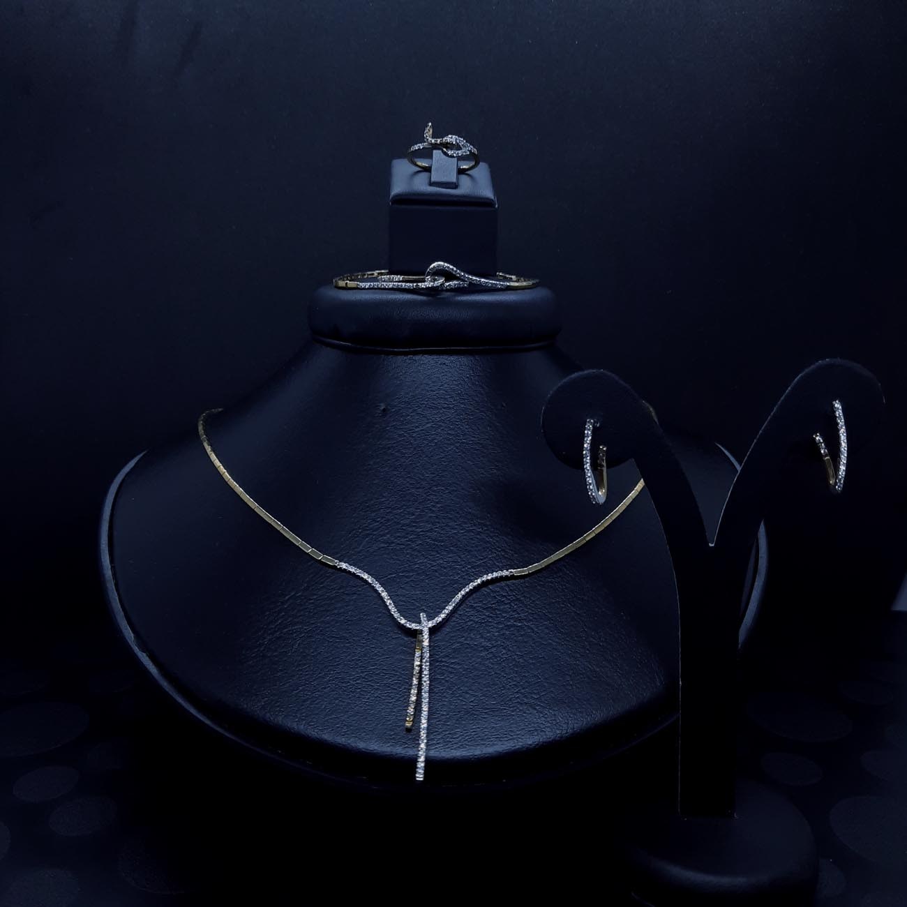 Σετ νύφης χρυσό με ζιργκόν