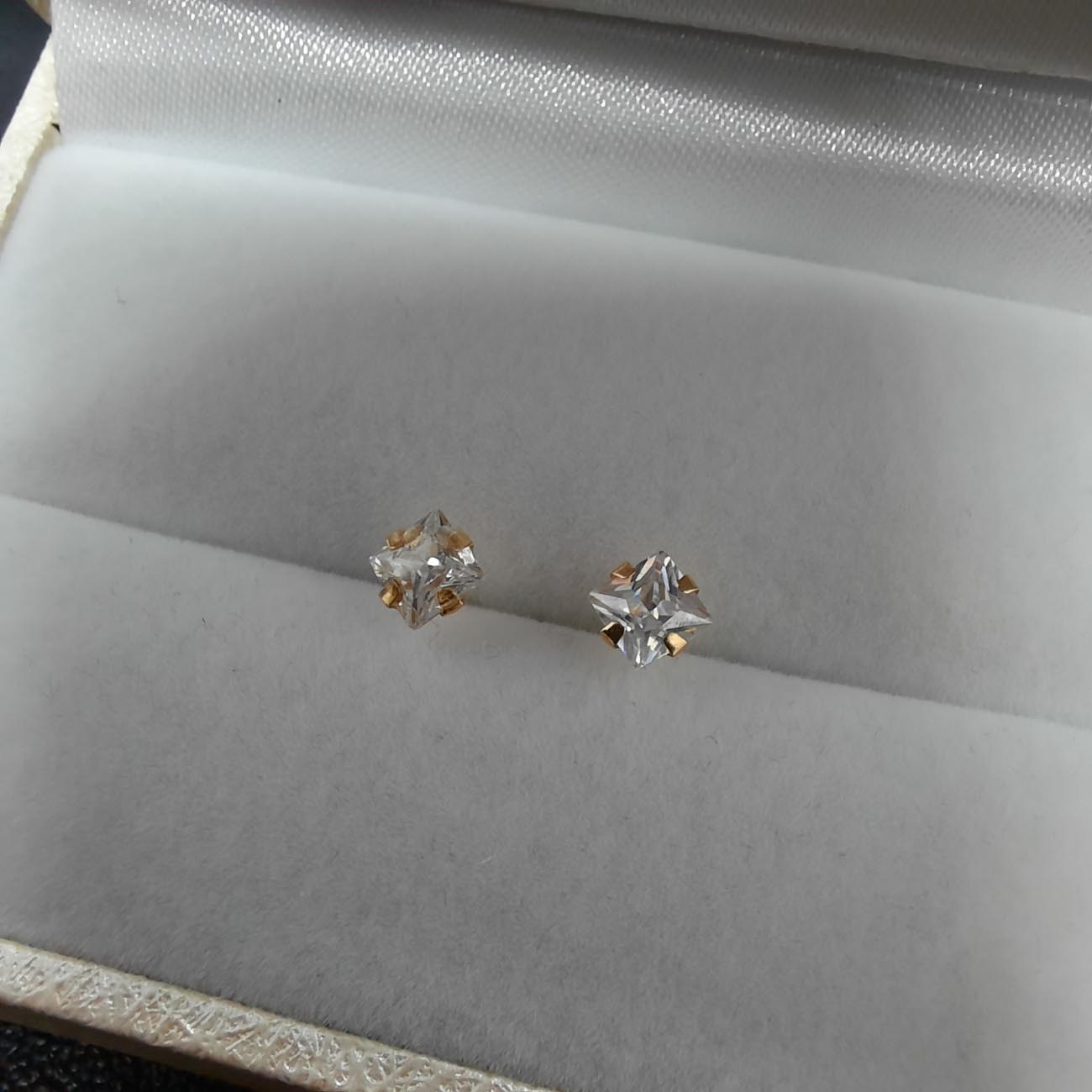 Σκουλαρίκια χρυσά Κ14 ζιργκόν