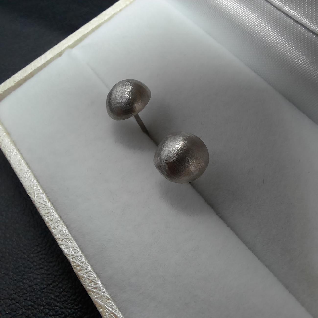 Σκουλαρίκια λευκόχρυσα Κ14