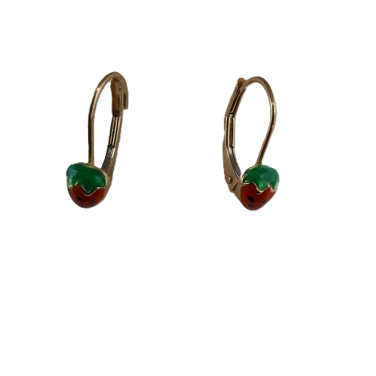 Χρυσά σκουλαρίκια κρεμαστά ΦΡΑΟΥΛΙΤΣΕΣ