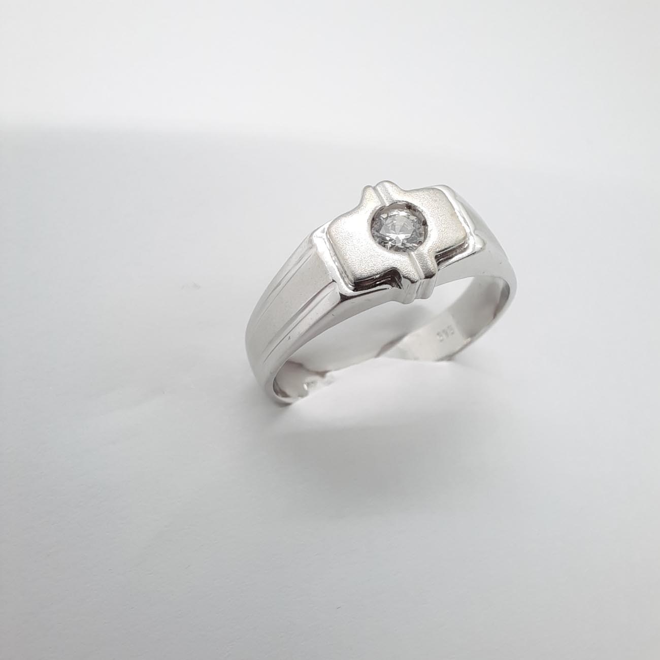 Λευκόχρυσο δαχτυλίδι Κ14 