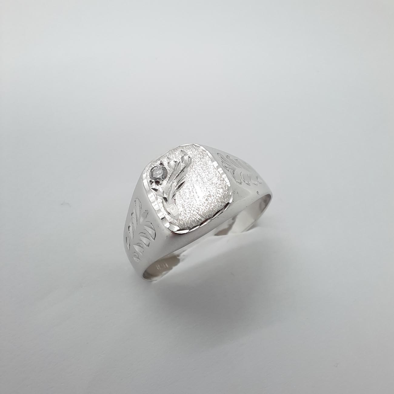 Λευκόχρυσο δαχτυλίδι Κ14