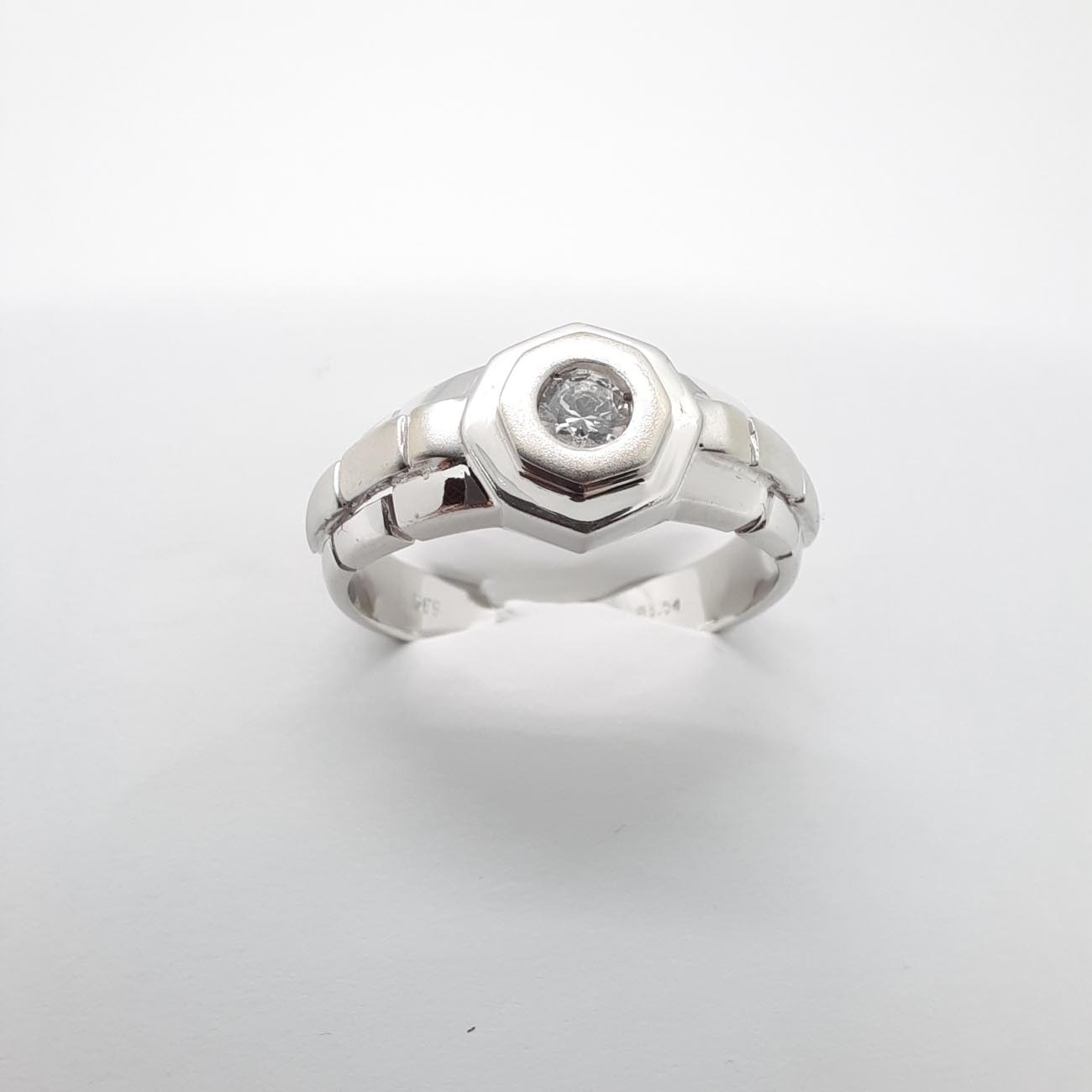 Λευκόχρυσο δαχτυλίδι Κ14