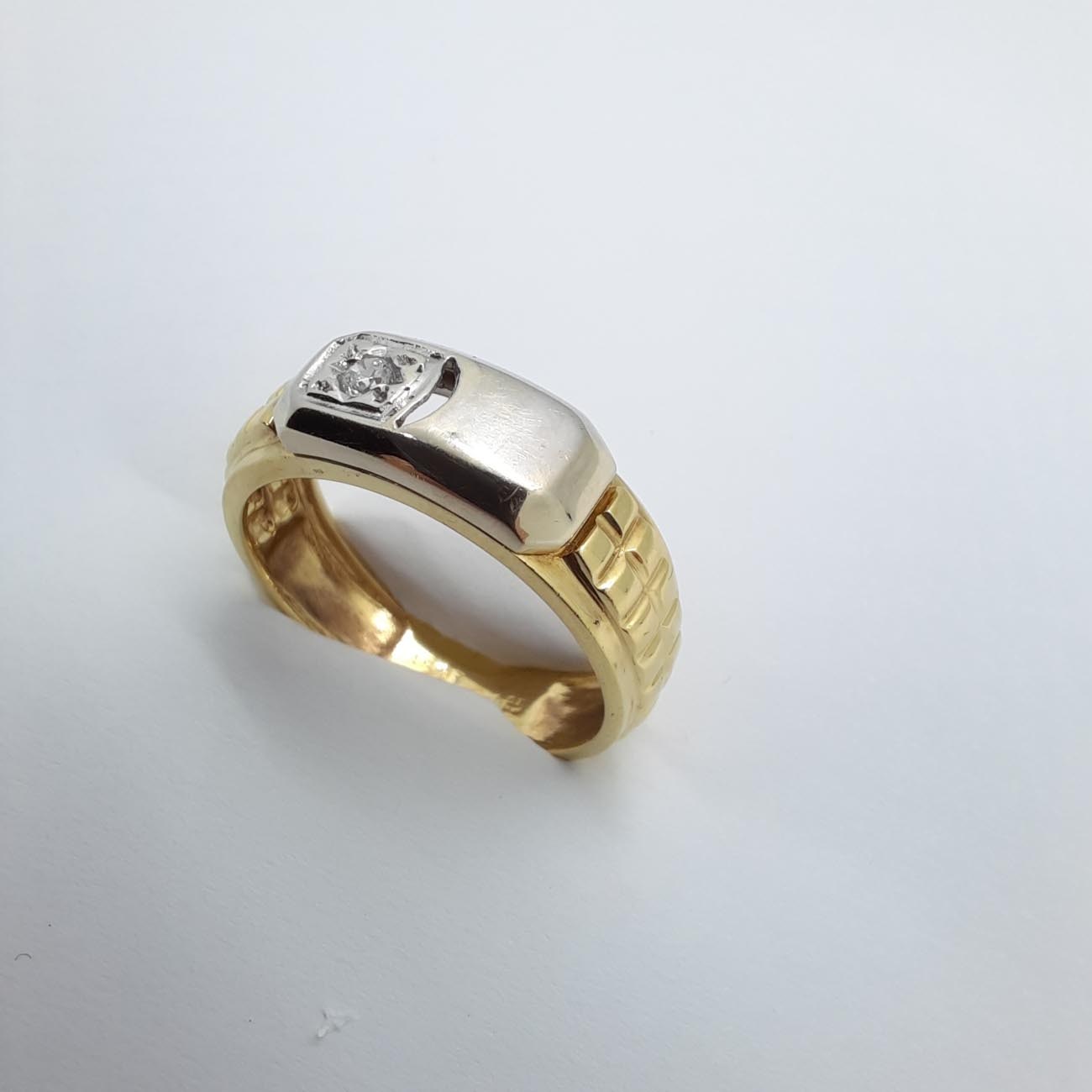 Χρυσό δαχτυλίδι αντρικό Κ14 