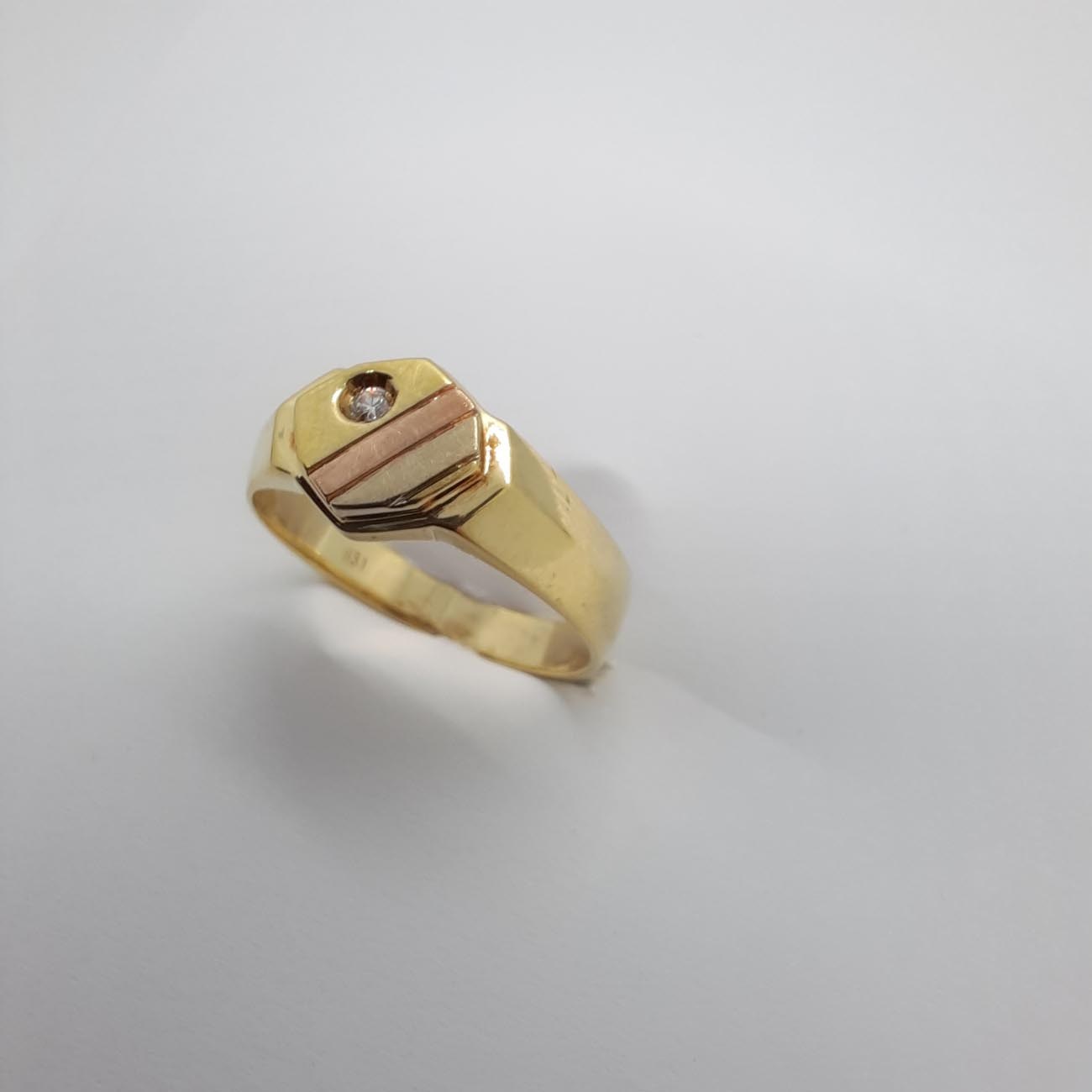 Χρυσό δαχτυλίδι αντρικό Κ14 