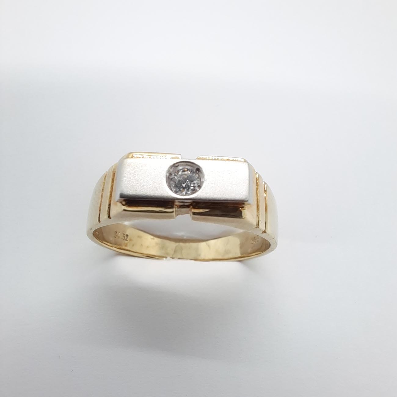 Χρυσό δαχτυλίδι αντρικό Κ14 