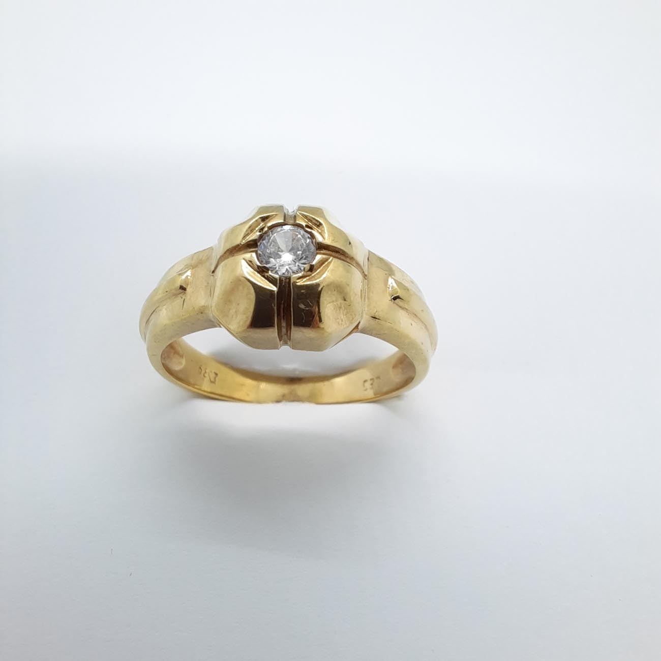 Χρυσό δαχτυλίδι αντρικό Κ14 