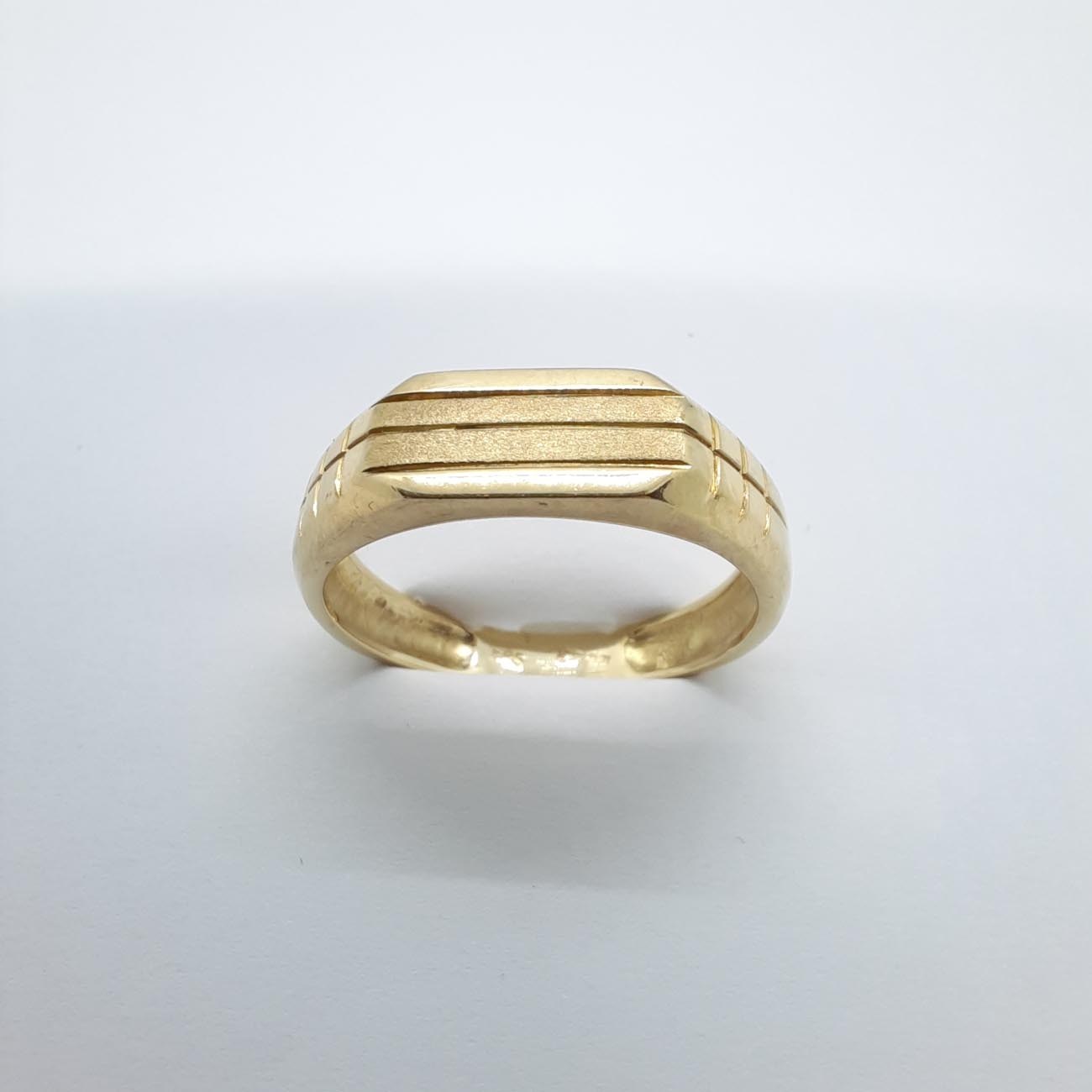Χρυσό δαχτυλίδι αντρικό Κ14 