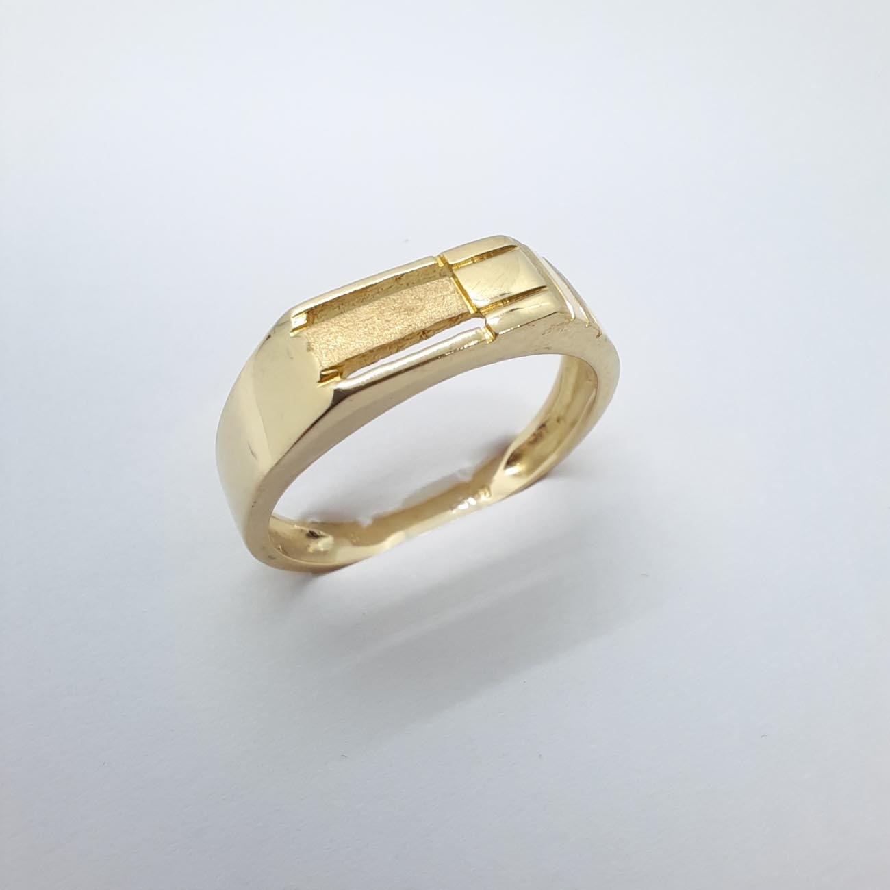 Χρυσό δαχτυλίδι αντρικό Κ14 