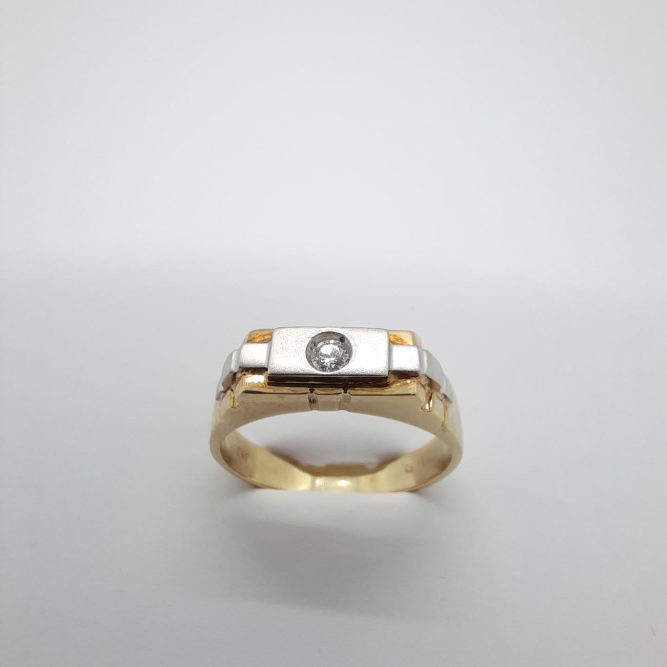 Χρυσό δαχτυλίδι αντρικό Κ14 