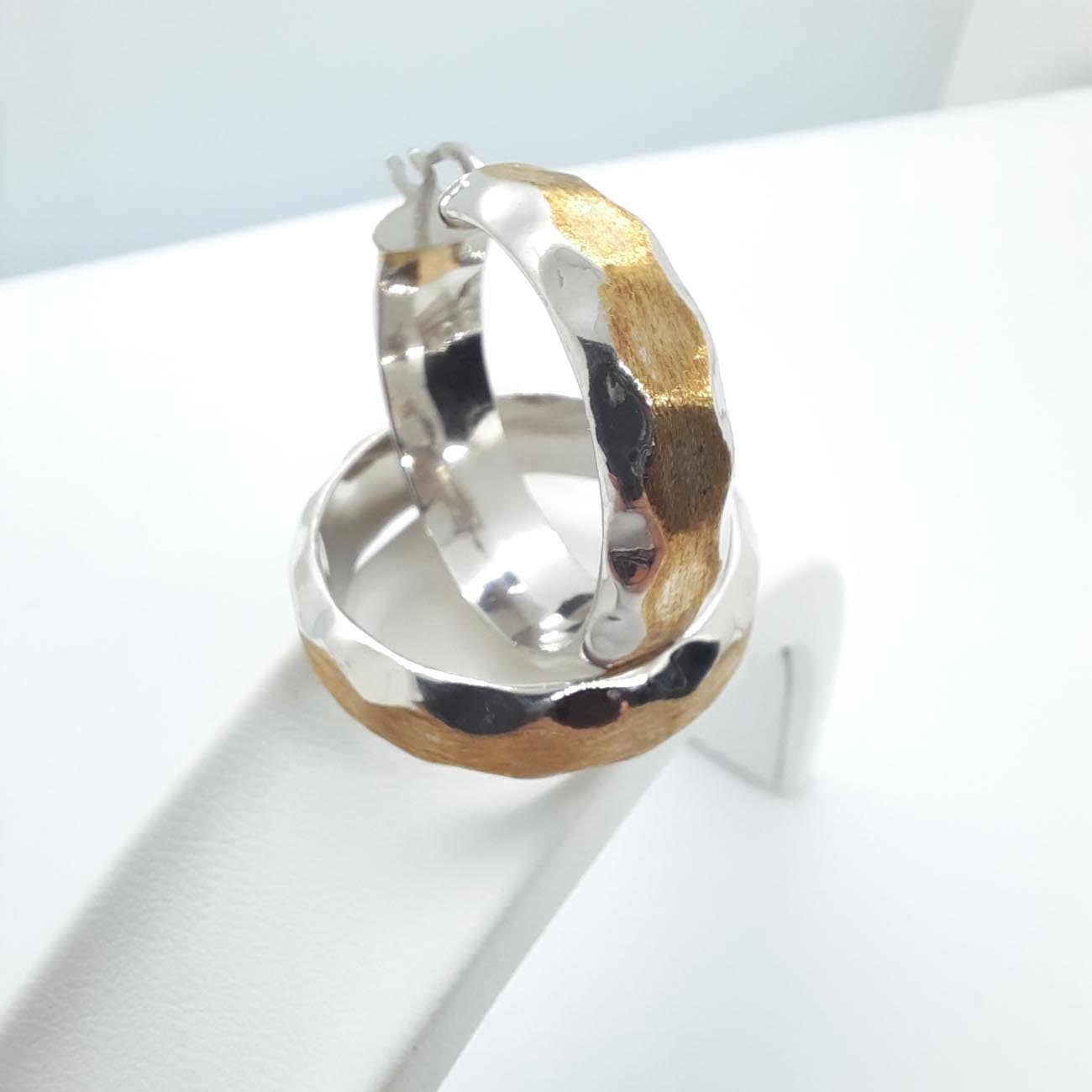 Χρυσοί-λευκόχρυσοι κρίκοι Κ14 ΦΑΡΔΙΑ ΓΡΑΜΜΗ