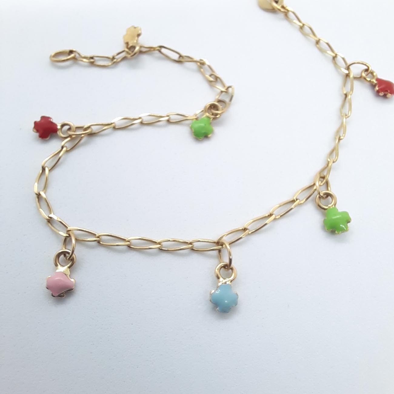 Χρυσό βραχιόλι Κ14 με σταυρούς