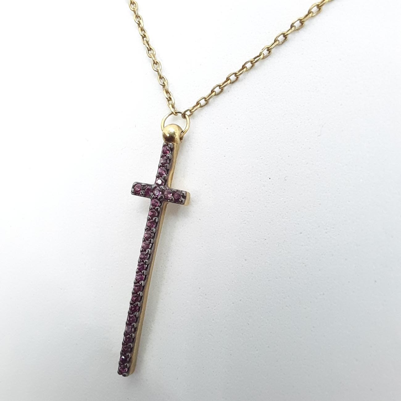 Ασημένιος επιχρυσωμένος σταυρός