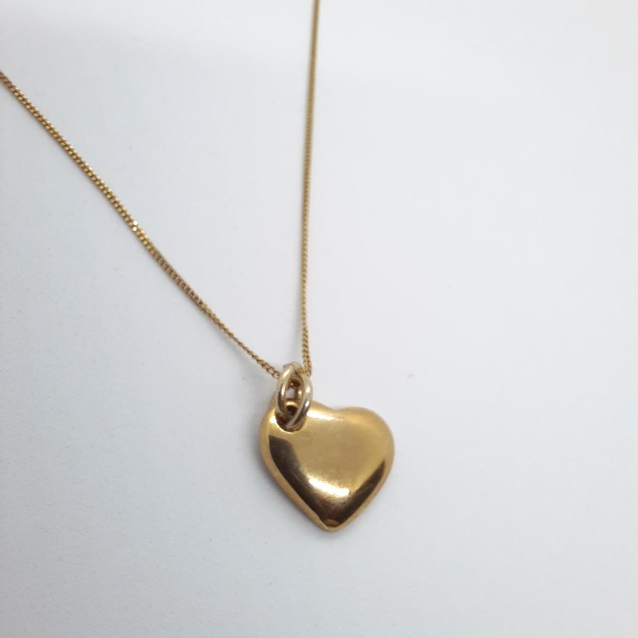 Επίχρυση καρδιά κολιέ