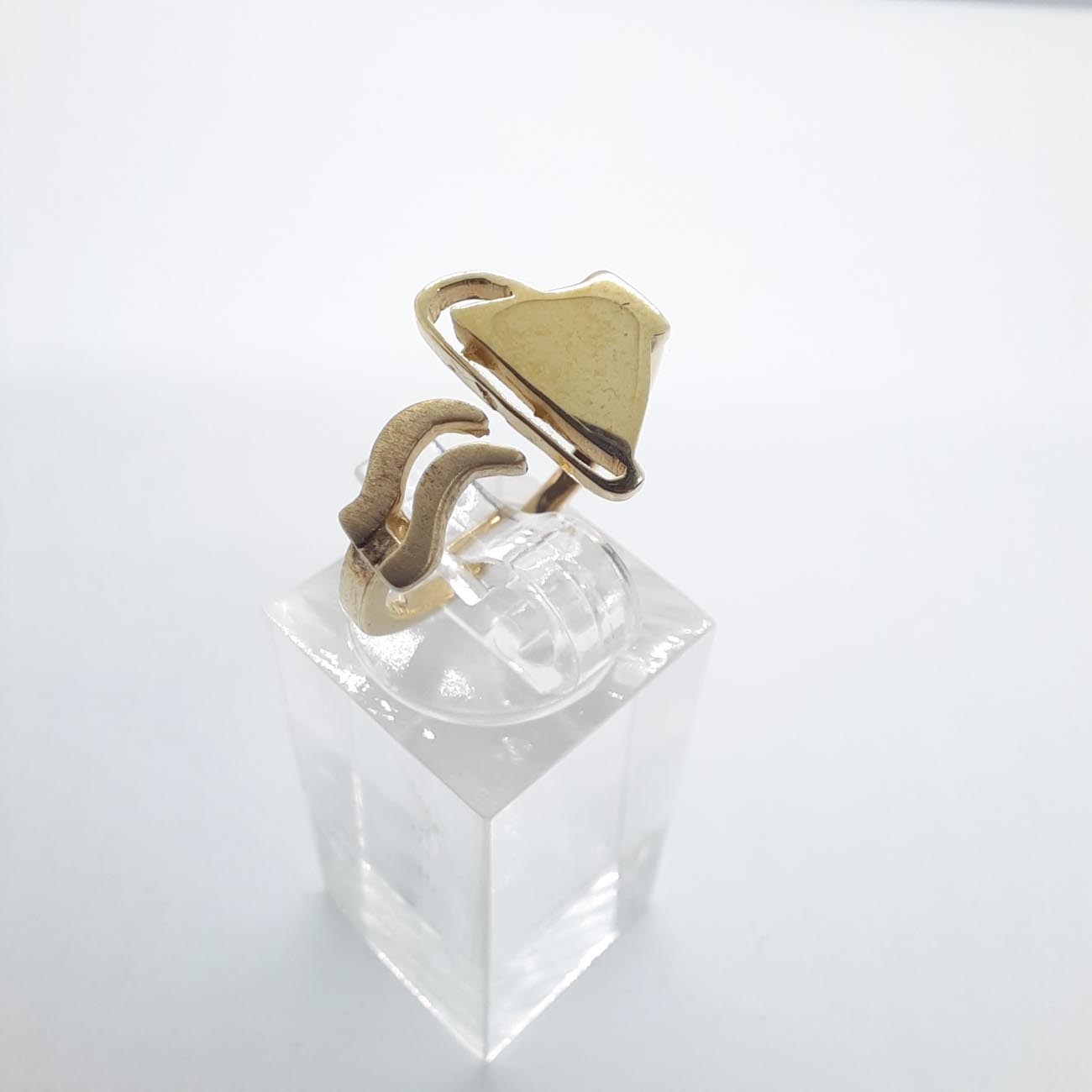 Ασημένιο επιχρυσωμένο δαχτυλίδι