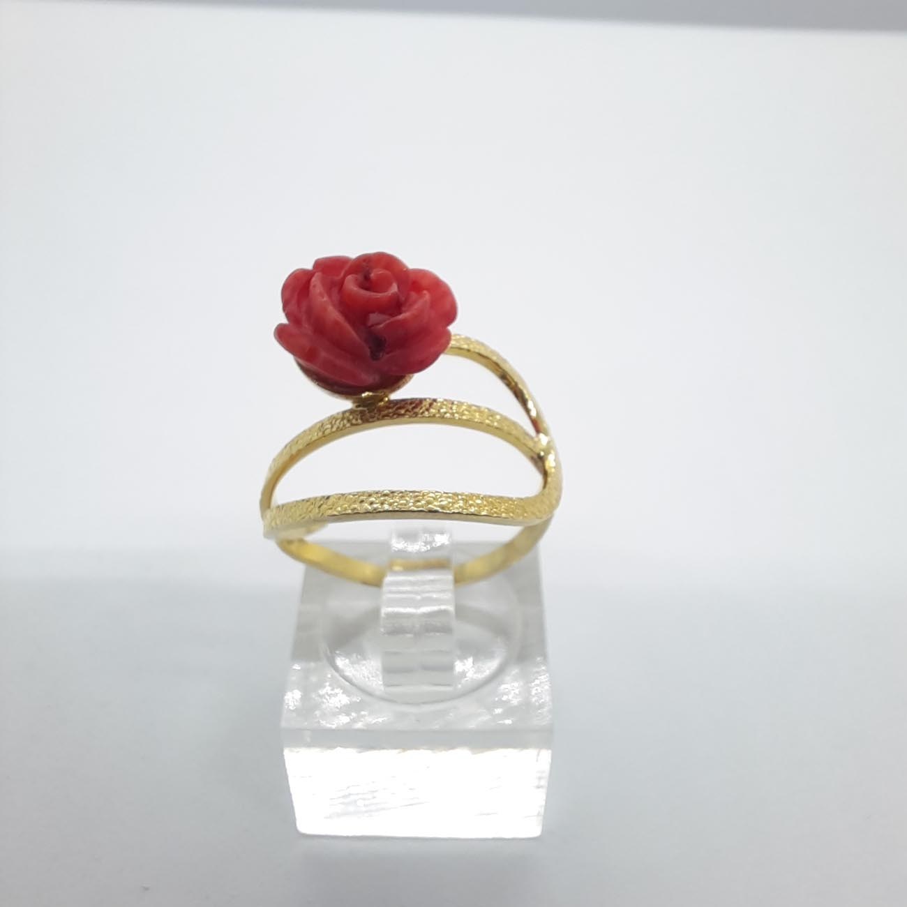 Ασημένιο επιχρυσωμένο δαχτυλίδι